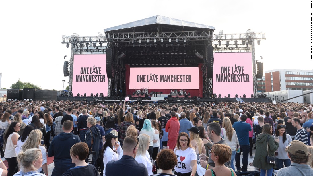 A view of the crowd in a handout photo provided by the concert&#39;s organizers.