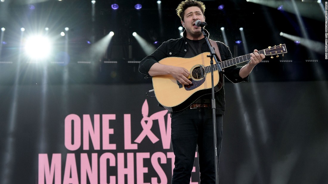 Marcus Mumford performs.