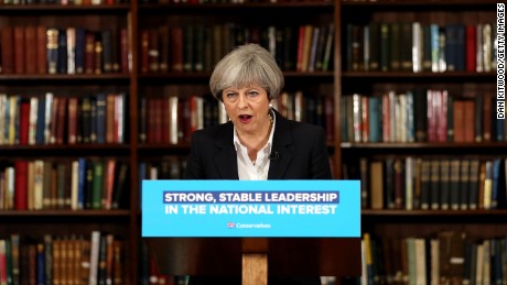Theresa May resumed the election campaign with a speech at the Royal United Services Institute in London.