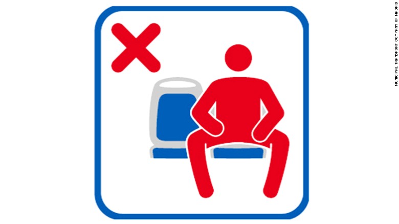 Manspreading Is Now A No No On Madrids Public Buses Cnn