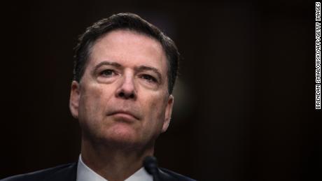 Ousted FBI director James Comey listens during a hearing before the Senate Select Committee on Intelligence on Capitol Hill June 8, 2017 in Washington, DC.
