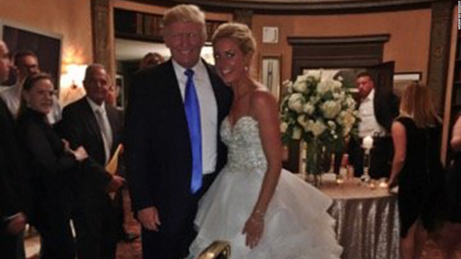 Trump makes surprise visit at couple's wedding - CNN Video