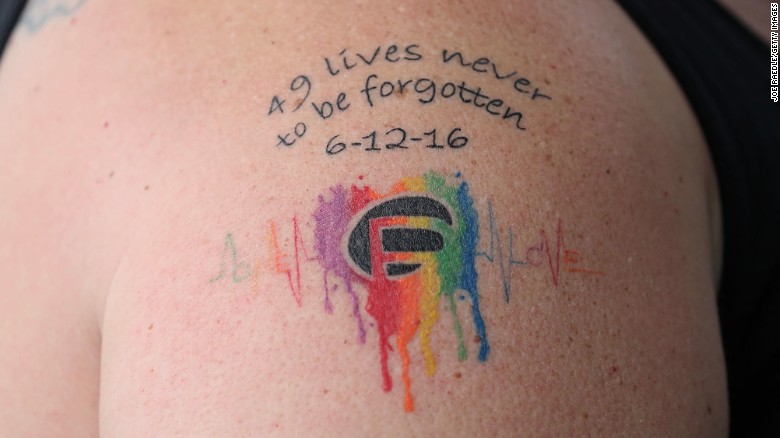 A tattoo remembers those who were lost.
