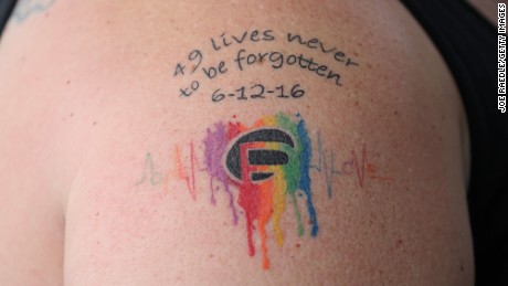 A tattoo remembers those who were lost.