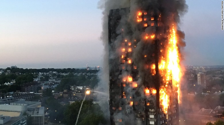 How the West London fire unfolded