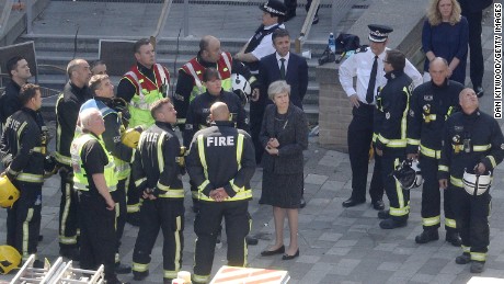 Theresa May didn&#39;t meet Grenfell survivors when she visited the site of the fire.