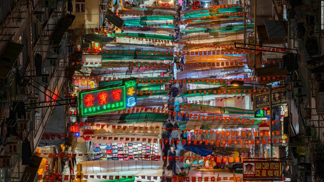 While many things have changed in the city, density and colorful signage have remained constant, as this March 14, 2017 photo shows.