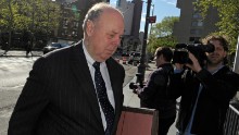 John Dowd, lead attorney for Raj Rajaratnam, co-founder of Galleon Group LLC, enters federal court in New York, U.S., on Thursday, May 5, 2011. 