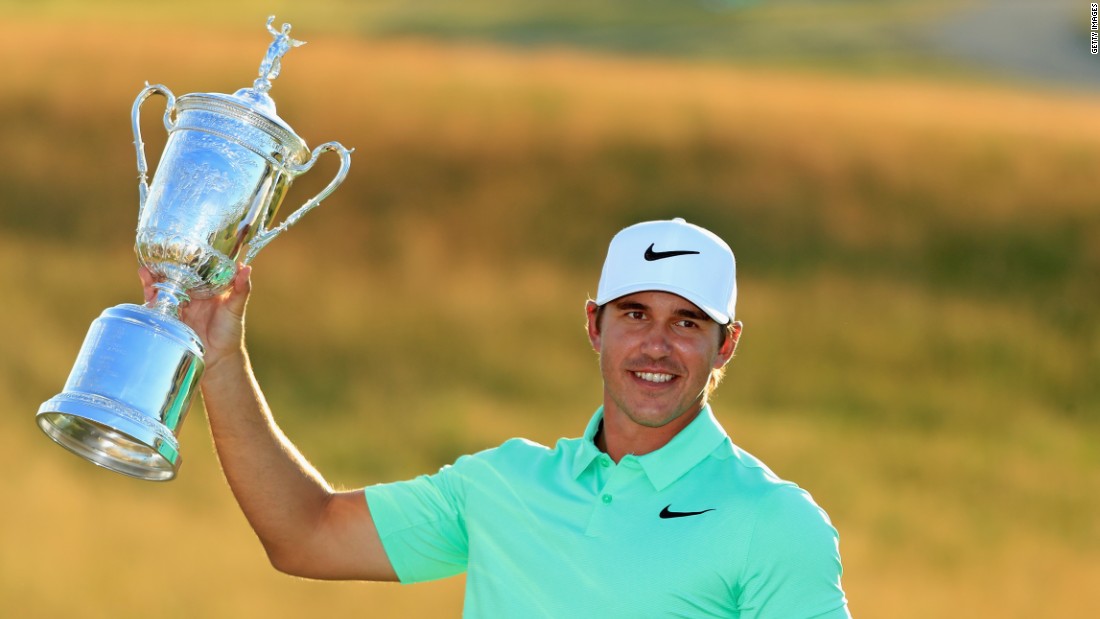 Powerful Floridian Brooks Koepka won his maiden major title with victory in the 2017 US Open at Erin Hills.