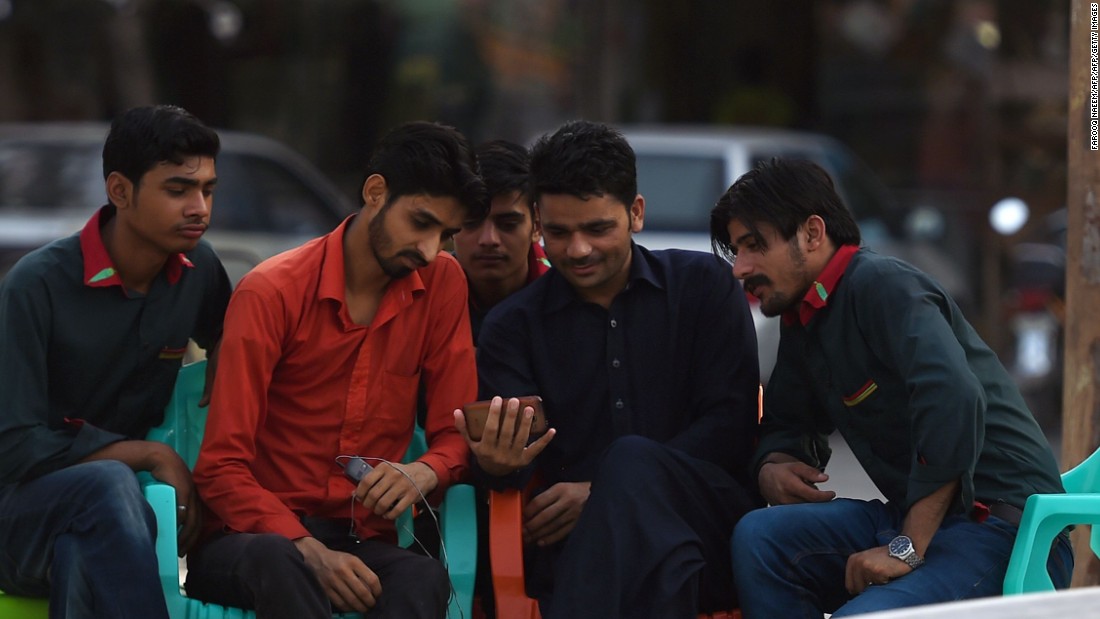 Fans were engrossed and in Islamabad, young fans took in the action on their smart phones. 