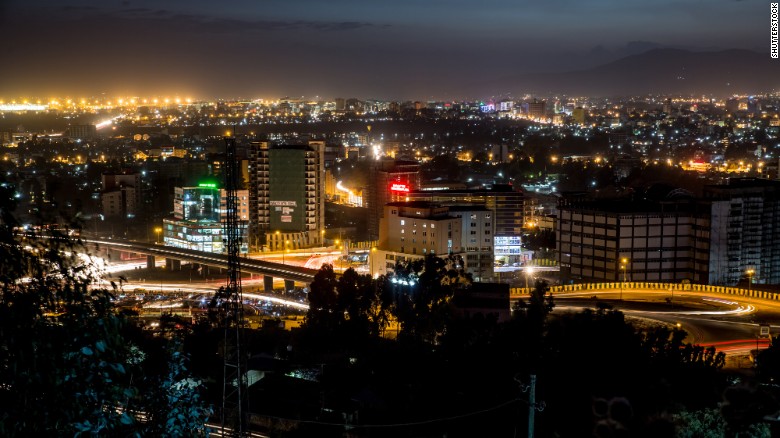 A view of the capital of Ethiopia, Addis Ababa. The country has experienced fast economic growth in the last decade, averaging around 10% a year. Economists cite the country&#39;s manufacturing industry as a key element in the country&#39;s success.  