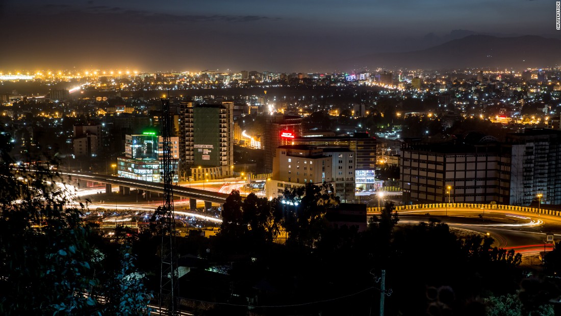 A view of the capital of Ethiopia, Addis Ababa. The country has experienced fast economic growth in the last decade, averaging around 10% a year. Economists cite the country&#39;s manufacturing industry as a key element in the country&#39;s success.  