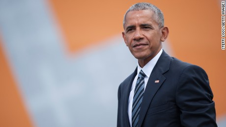 BERLIN, GERMANY - MAY 25: Former President of the United States of America Barack Obama after a discussion about democracy at Church Congress on May 25, 2017 in Berlin, Germany. Up to 200,000 faithful are expected to attend the five-day congress in Berlin and Wittenberg that this year is celebrating the 500th anniversary of the Reformation. (Photo by Steffi Loos/Getty Images)