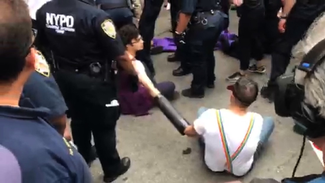 Ten Protesters Arrested At Nyc Pride Parade Cnn Video