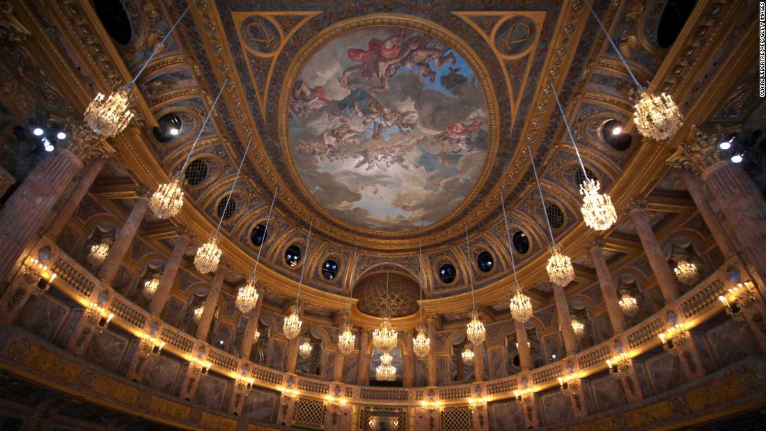 The interior of the Opera Royal de Versailles.
