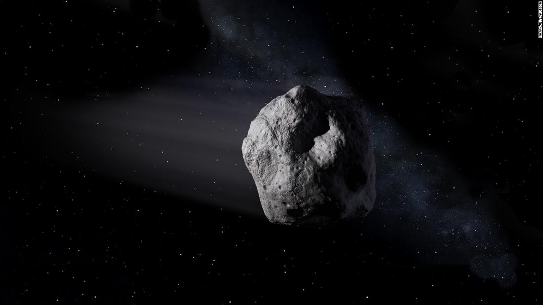 A huge, kilometer-wide asteroid will pass by Earth today