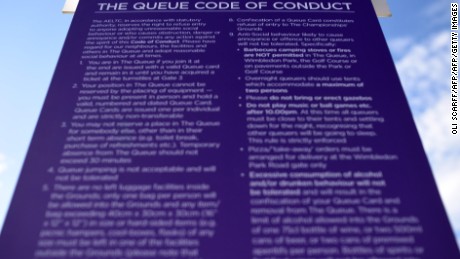 A Queue Code of Conduct must be followed.