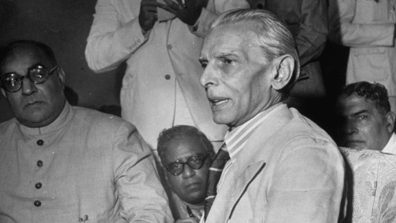 Leader of the Muslim League, Muhammad Ali Jinnah (center), holds a press conference in Mumbai, India, in July 1946. 

The Muslim League formed in 1906 to look after the interests of India
