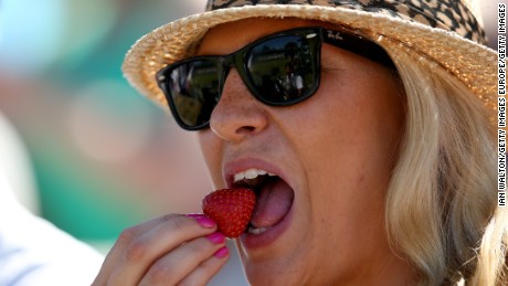 Strawberries and cream: A Wimbledon tradition.