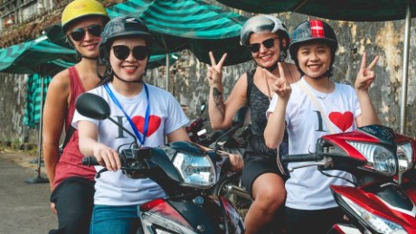 Lien Nguyen founded and runs her company &quot;I Love Hue Tour,&quot; an all-female-run bike company that guides tourists by means of Hanoi&#39;s beloved motorbike. 