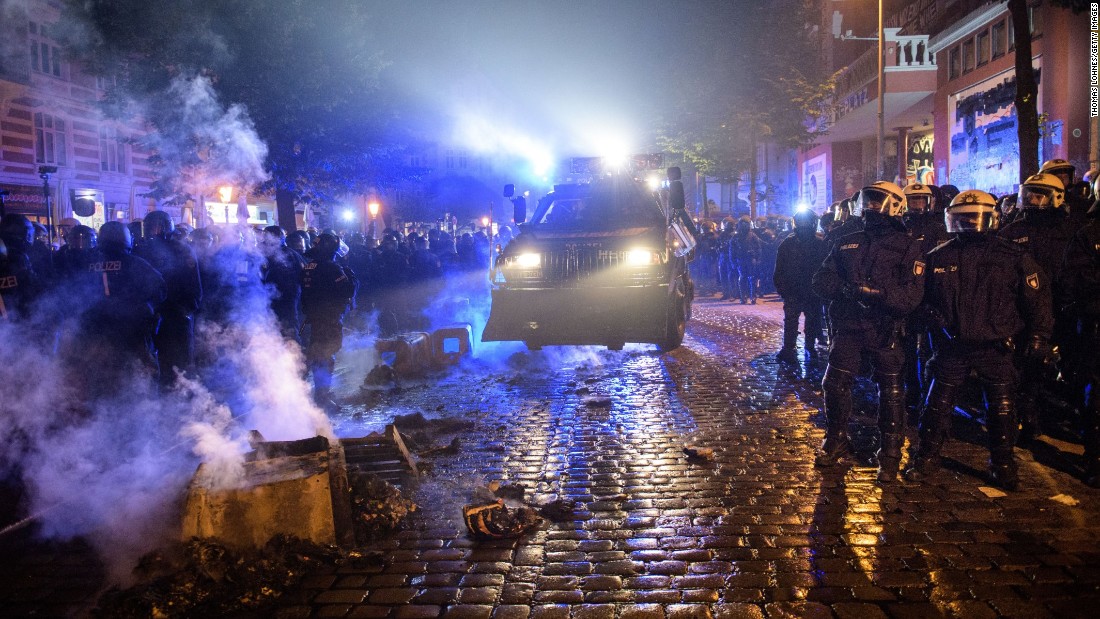 G20 Protests Police Demonstrators Clash In Germany Cnn Images, Photos, Reviews