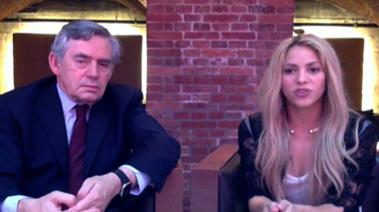 Gordon Brown And Shakira Education Financing After G20 Cnn