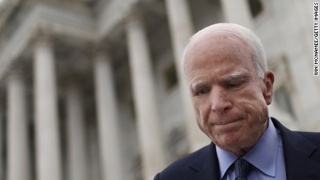 John McCain returns to Senate, casts vote to advance health care bill