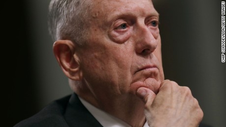 WASHINGTON, DC - JUNE 13:  U.S. Defense Secretary James Mattis testifies before the Senate Armed Services Committee during a hearing in the Dirksen Senate Office Building on Capitol Hill June 13, 2017 in Washington, DC. Mattis and other Pentagon leaders testified about the proposed FY2018 National Defense Authorization Budget Request.  (Photo by Chip Somodevilla/Getty Images)