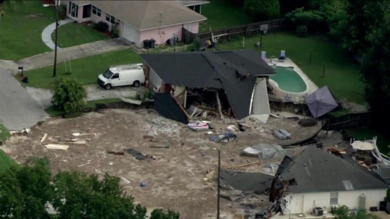 Homes Destroyed By Florida Sinkhole
