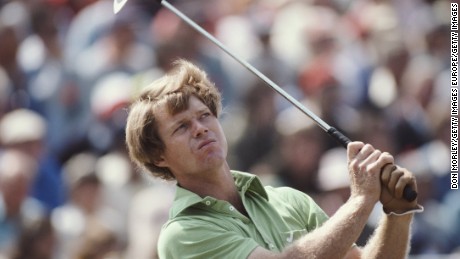 Tom Watson during the 106th Open Championship.