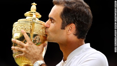 Aged 35, Roger Federer won his eighth Wimbledon title this month
