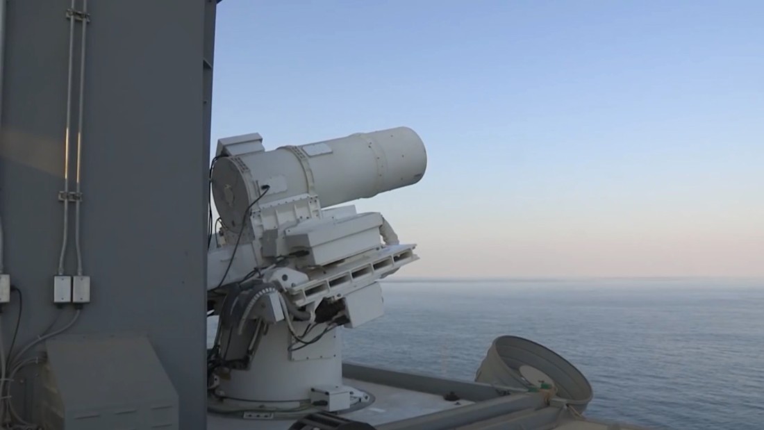 Watch the US Navy's laser weapon in action - CNN Video