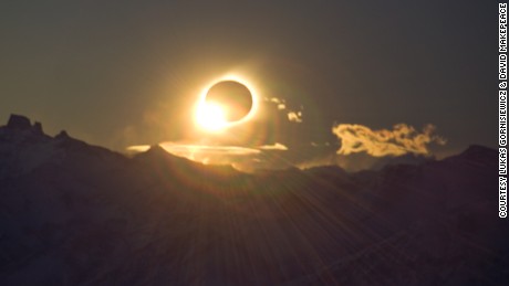 Filmmaker David Makepeace captures a total solar eclipse during a 2010 trip to Patagonia.