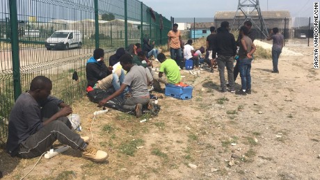Migrants are continuing to arrive in Calais, despite the closure of the Jungle camp nine months ago.