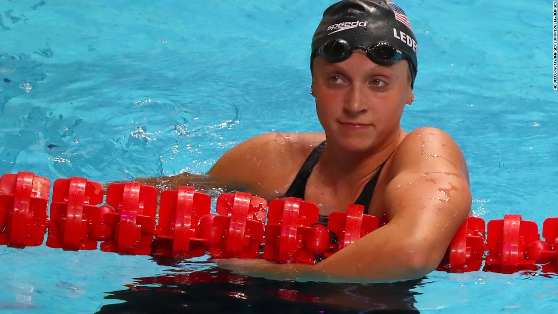 Katie Ledecky Swimmer first woman to win 12 gold medals at