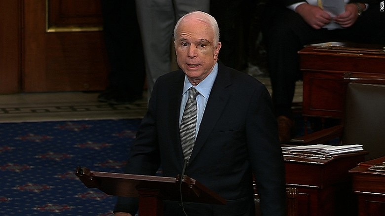 McCain makes plea for Senate to return to order