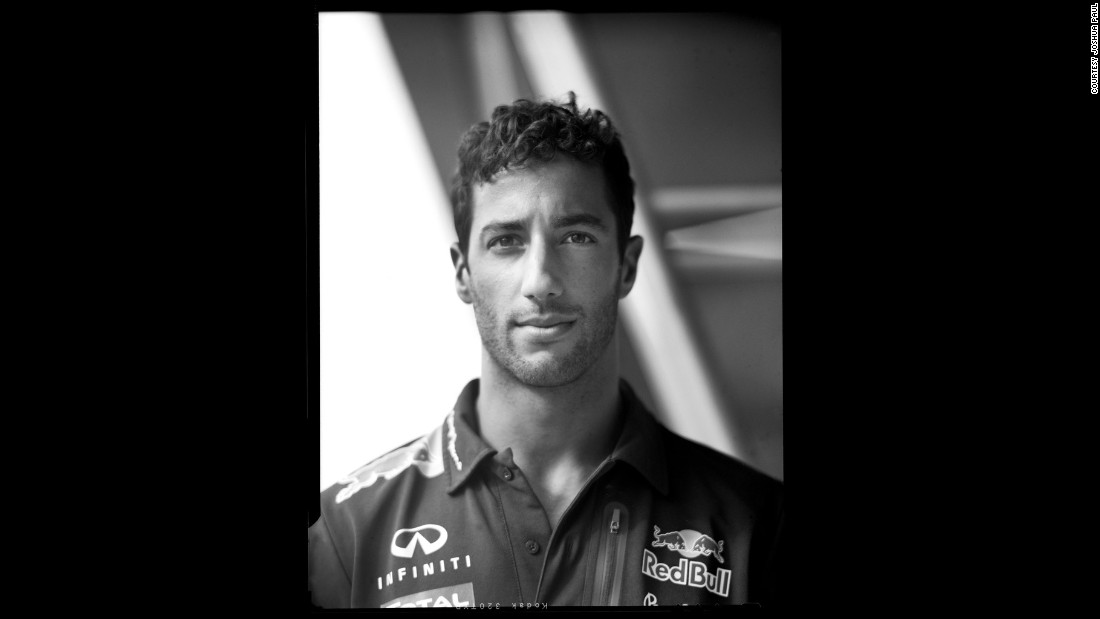 The photographer singles out this portrait of Red Bull driver Daniel Ricciardo as his favorite. &quot;Daniel was very cool and very candid in front of the camera but he had this big smile on his face,&quot; Paul recalls. &quot;I was just &lt;em&gt;trying&lt;/em&gt; to get him not to smile!&quot; 