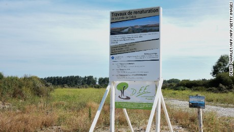 The site had long been earmarked for a nature reserve, but the migrant crisis delayed the project.