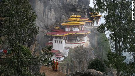 Bhutan places a tight control on tourism, including visits to the Tiger&#39;s Nest, a sacred Buddhist site on a cliffside.