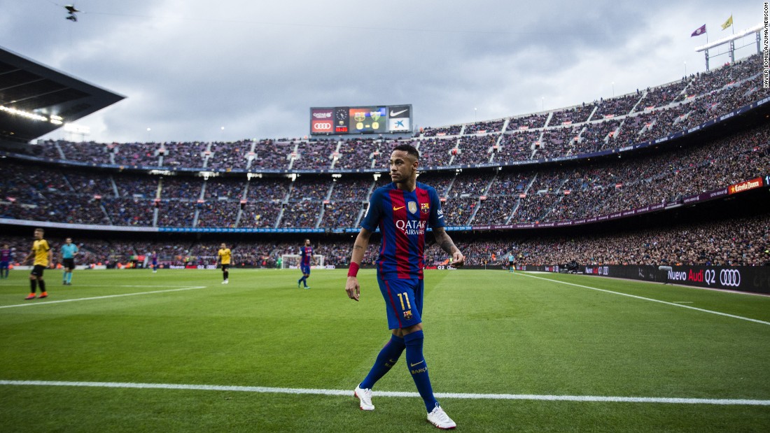 Since arriving to Barcelona in 2013, Neymar has helped the club win the Champions League, two league titles and three Copa del Reys. He has scored more than 100 goals.