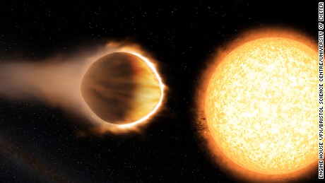 Exoplanet has a 'glowing water vapor' atmosphere