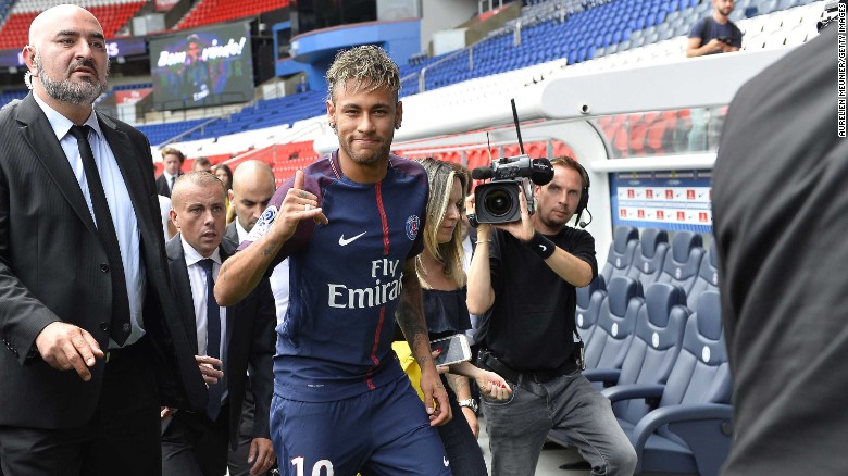 Neymar speaks to CNN after joining PSG