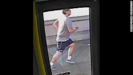Police hunt man who knocked woman in front of London bus