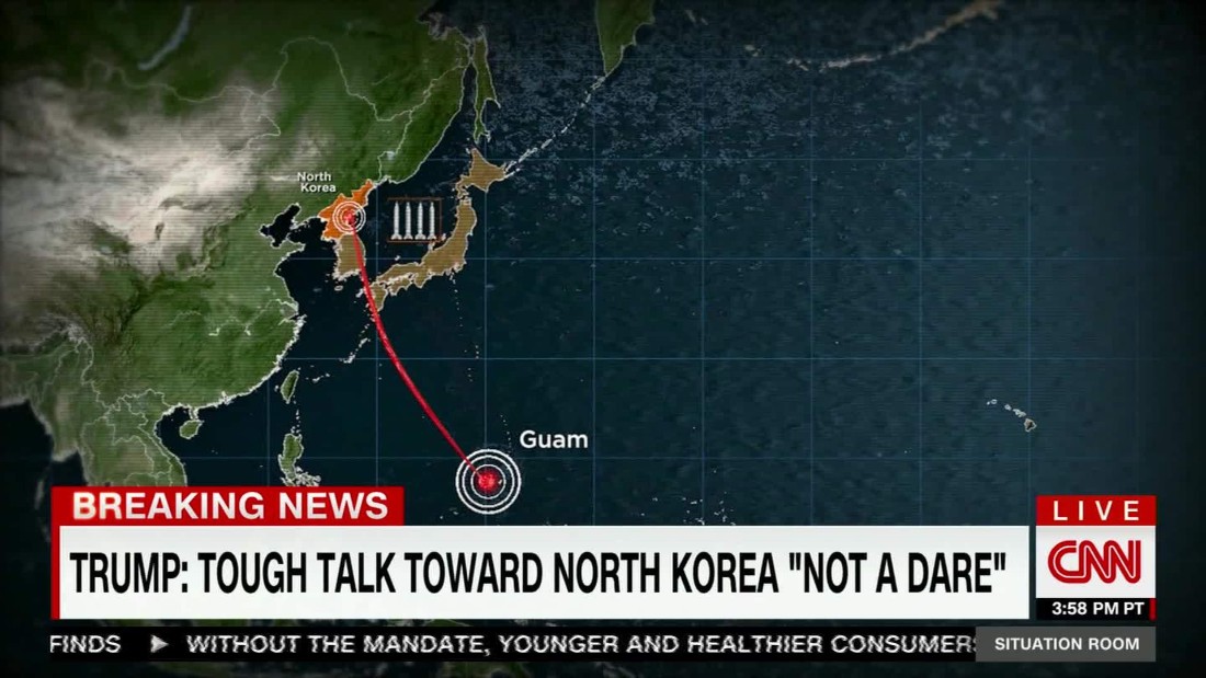 N Korea Threatens Demonstration Near Guam Cnn Video