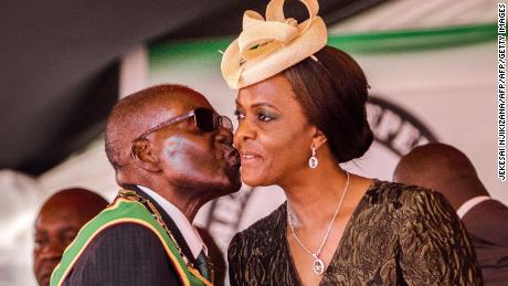 President Robert Mugabe and first lady Grace Mugabe. 