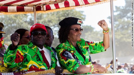 Grace Mugabe was often at her husband&#39;s side during news conferences and political rallies. 