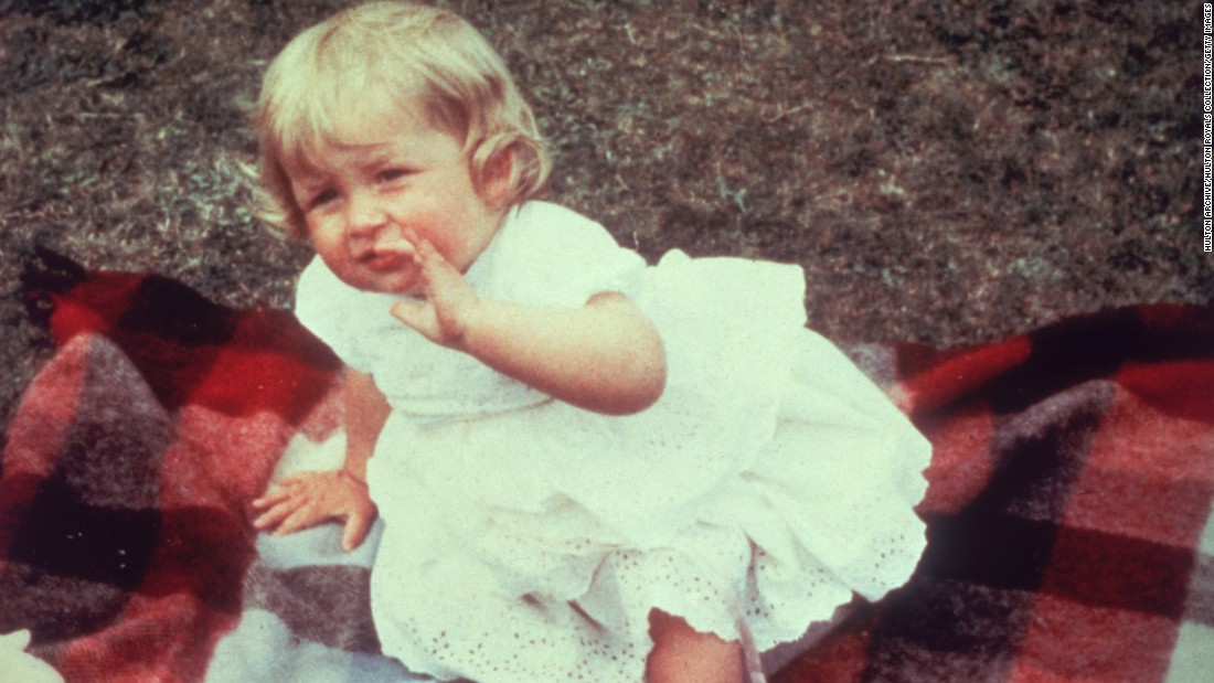 Diana Frances Spencer in 1962 on her first birthday at Park House on the royal Sandringham estate, where she grew up.