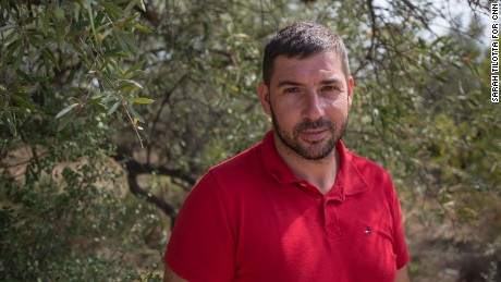 Jordi Bort, Alcanar&#39;s vice-mayor, stands in an olive grove near the bombmaking site.