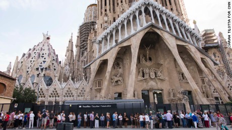 Barcelona&#39;s Sagrada Familia cathedral played host to a memorial mass for the victims of the Barcelona attacks.