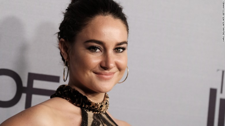 Shailene Woodley says she is engaged to NFL quarterback Aaron Rodgers.